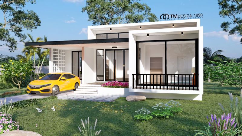 Picture of Modern Prairie Style House with Enormous Glass Wall