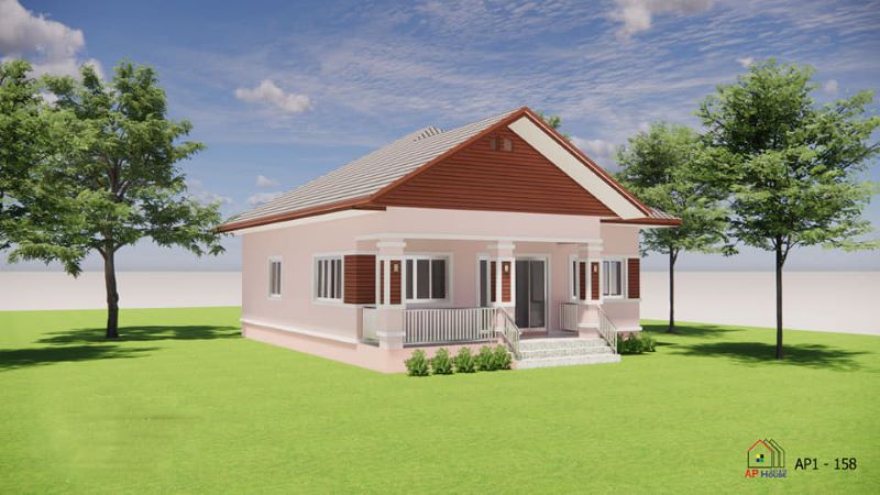 Picture of Modern Tropical House Plan with Dazzling Landscape