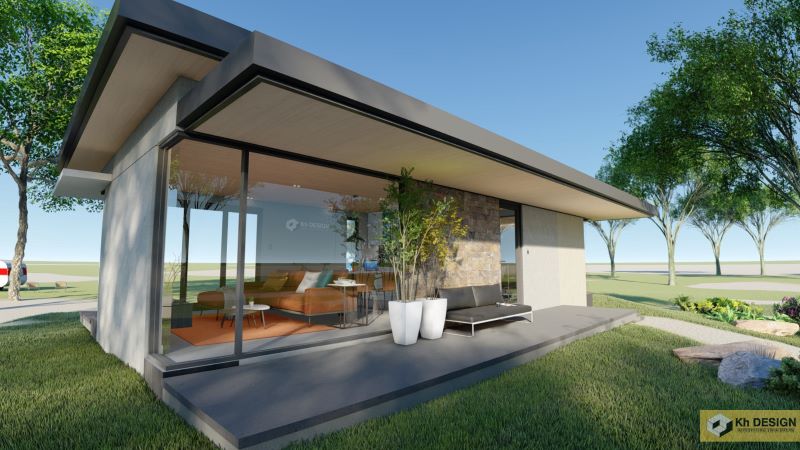 Picture of Small Contemporary Home Design in a Narrow Lot