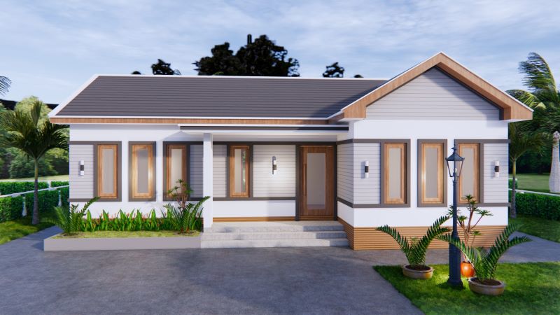 Picture of Regal Contemporary Home Plan with 3-Bedroom Suites