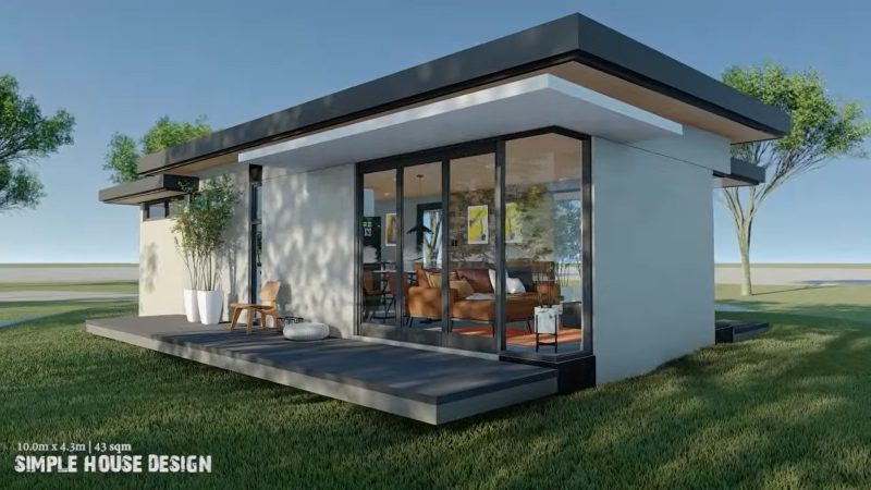 Picture of Small Contemporary Home Design in a Narrow Lot