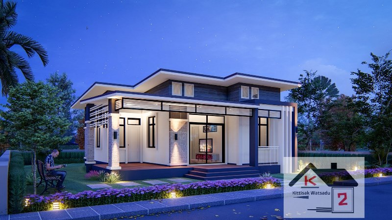Picture of Contemporary Single-Storey Family Home Design 