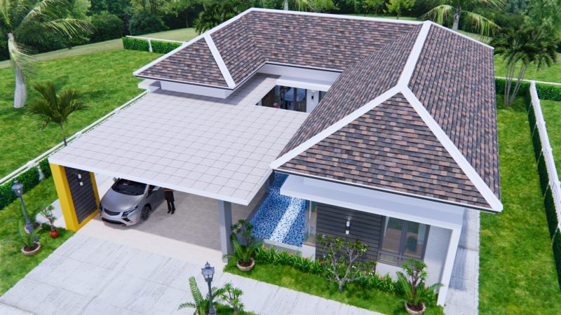 Picture of Stunning Contemporary Home Design with a Swimming Pool