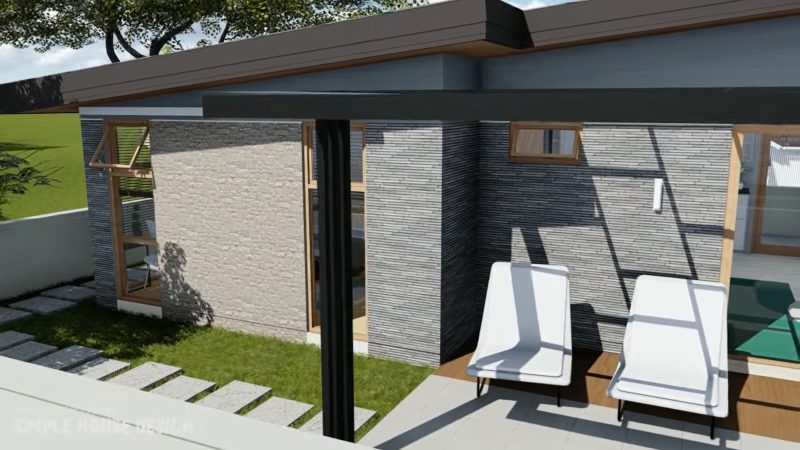 Picture of Energy Efficient Bungalow House with Natural Stone Elements 
