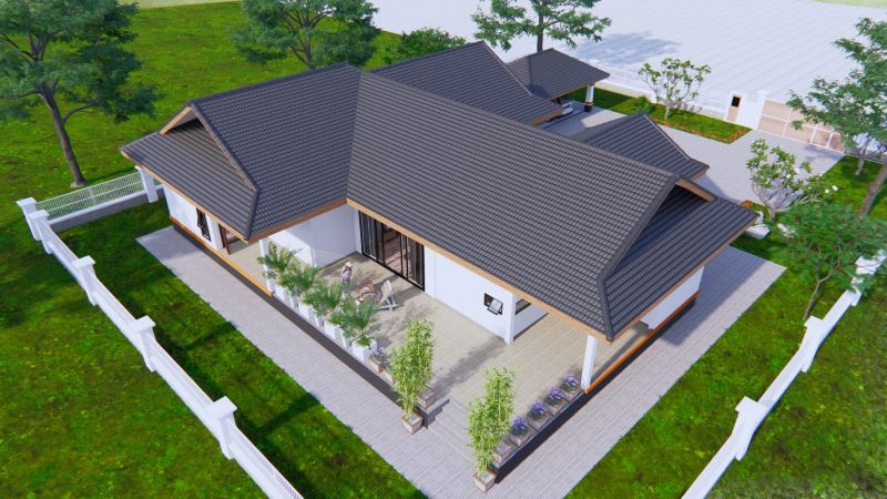 Picture of Exclusive Contemporary House Plan with Magnificent Dutch Gable Roof