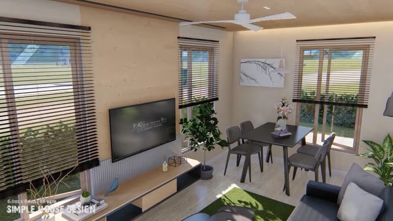 Picture of Modern Mountain Home Plan with a Roof Deck