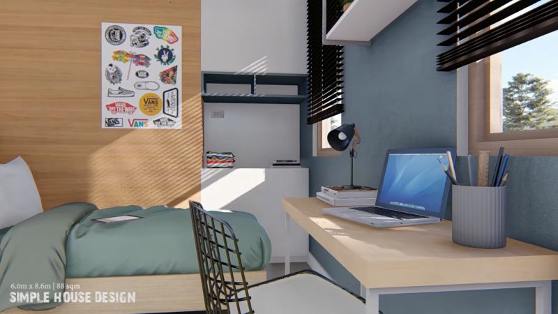 Picture of Modern Mountain Home Plan with a Roof Deck