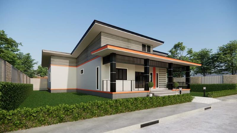 Picture of Gorgeous 4-Bed Contemporary House Plan with Covered Veranda 