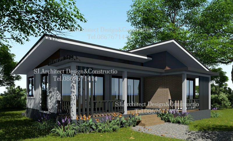 Picture of Rustic Modern Home Plan with Large Glass Panels