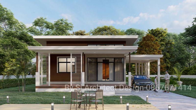 Picture of Modern Countryside Home with Cozy Outdoor Space 