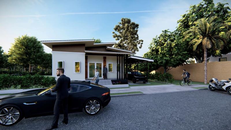 Picture of One-Storey Contemporary Home Plan with Stylish Exterior 