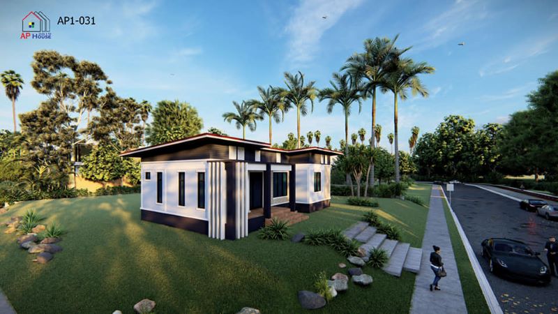 Picture of Trendy Modern Home with Beautiful Outdoor Living 