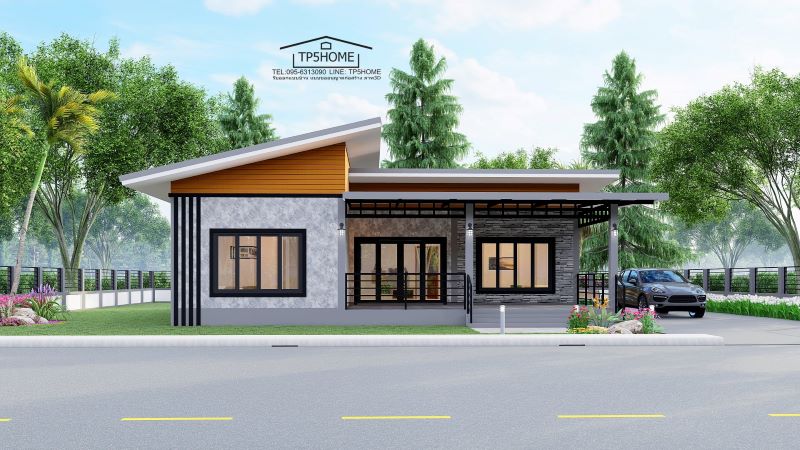Picture of Modern 3-Bedroom Home Plan with a Lovely Courtyard