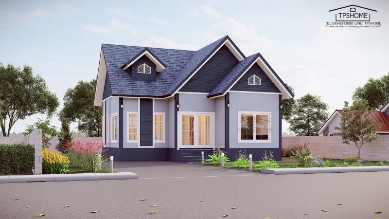 Picture of Contemporary One-Level Home Plan in a Square Lot
