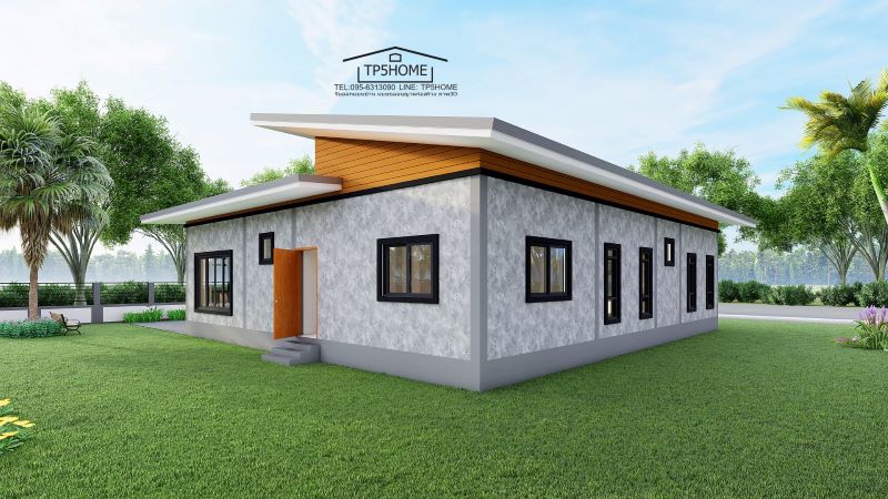 Picture of Modern 3-Bedroom Home Plan with a Lovely Courtyard