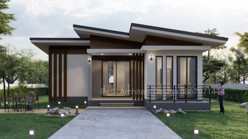 Picture of 3-Bed Modern House Plan with Covered Entryway