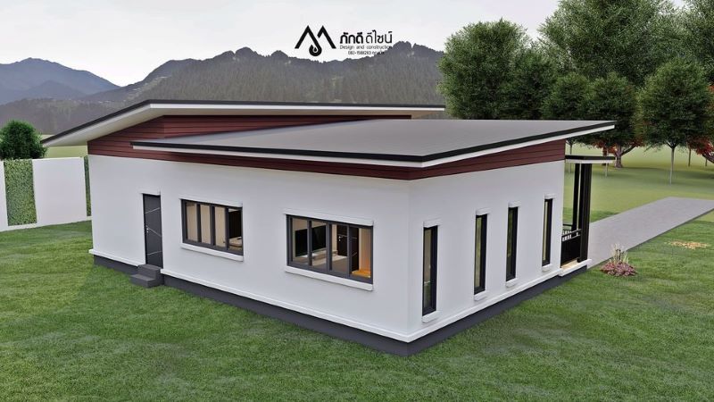 Picture of Contemporary Ranch House Plan with Dazzling Outdoor Space