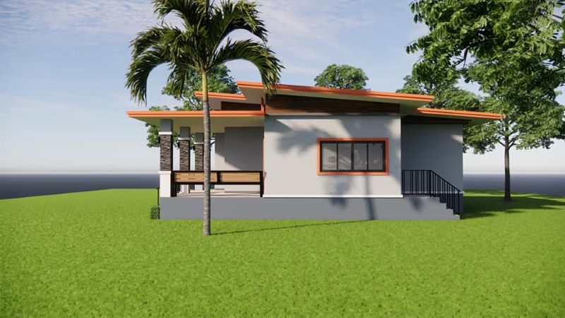 Picture of Modern One-Story House Plan with Striking Color