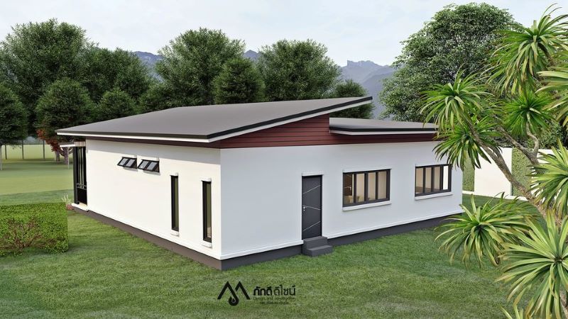 Picture of Contemporary Ranch House Plan with Dazzling Outdoor Space