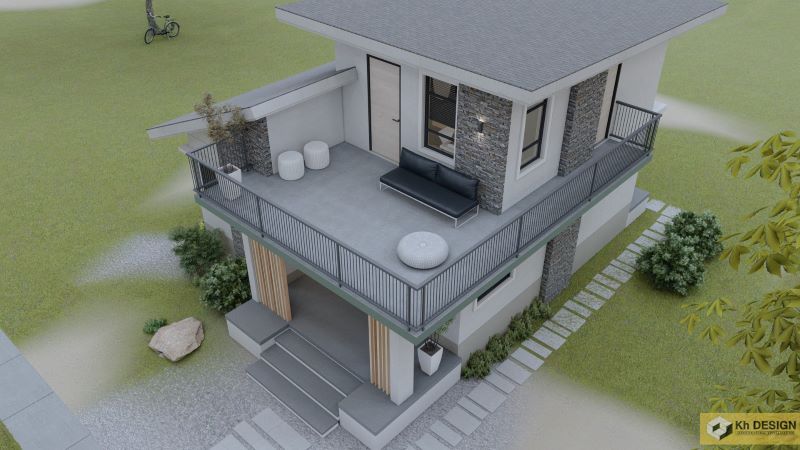 Picture of Modern Mountain Home Design with Stones Clad Wall