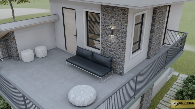 Picture of Modern Mountain Home Design with Stones Clad Wall