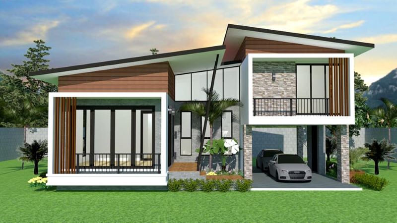 Picture of Contemporary Split-Level Home Design