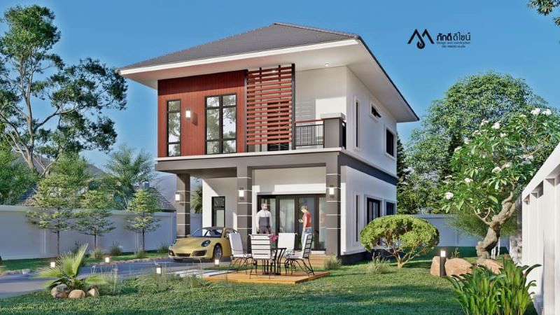 Picture of Contemporary Two Storey Home with Stylish Exterior