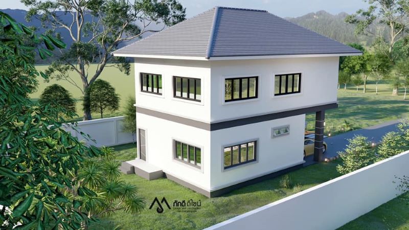 Picture of Contemporary Two Storey Home with Stylish Exterior
