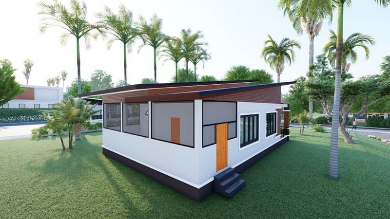 Picture of Glamorous One Storey House with High Ceiling Concept