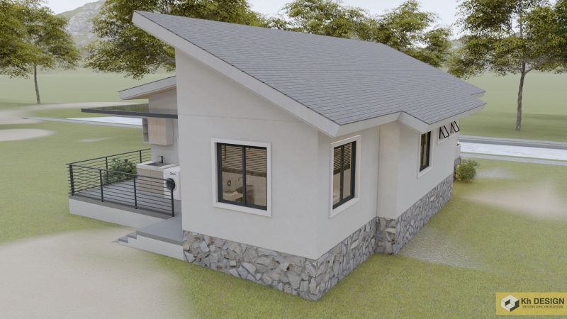 Picture of Modern Mountain House Design with Open-Concept Living Space