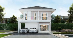 Picture of Two-Storey Contemporary Home Plan in Cool Tones