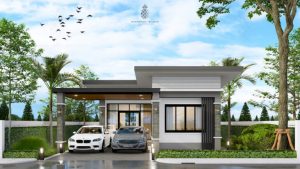 Picture of Beautiful Modern House Design with Charming Shed Roof