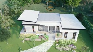 Picture of Contemporary One-Level Home Design with a Wide Frontage