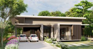 Picture of Contemporary One-Storey Home Design with Covered Verandah