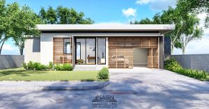 Picture of Modern Countryside House Design with Wooden Slats 
