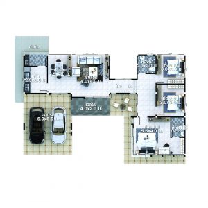 Picture of Contemporary One-Storey Home Design in Expansive Outdoor Space