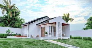 Picture of Minimalist Contemporary Home Design with an L-shaped Verandah