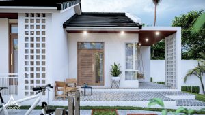 Picture of Minimalist Contemporary Home Design with an L-shaped Verandah