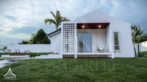 Picture of Minimalist Contemporary Home Design with an L-shaped Verandah