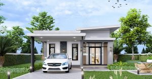 Picture of Contemporary Single-Storey Home with Narrow Frontage