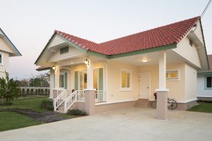 Picture of One-Storey Cottage House with Cross-Gable Roof