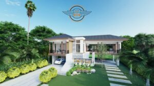 Picture of Elevated Modern Four-Bedroom House in L-Shaped Scheme