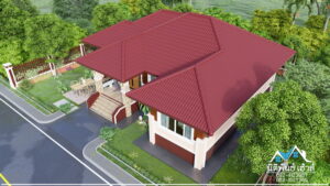 Picture of Contemporary Prairie Home with Well-Designed Cross Hip Roof