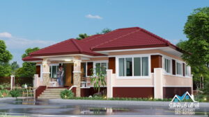 Picture of Contemporary Prairie Home with Well-Designed Cross Hip Roof