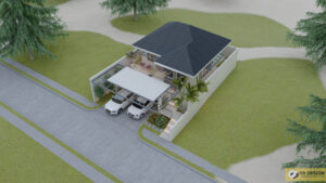Picture of Picturesque Contemporary Home Plan with Open-Concept Living 