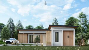 Picture of L-Shaped Contemporary Home Plan with Impressive Views 
