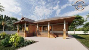 Picture of Modern Single-Storey Home Plan with Thai Accent