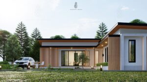 Picture of L-Shaped Contemporary Home Plan with Impressive Views 