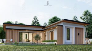 Picture of L-Shaped Contemporary Home Plan with Impressive Views 