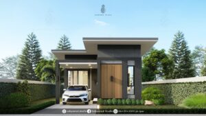 Picture of Small Narrow House Design with Rustic Accent